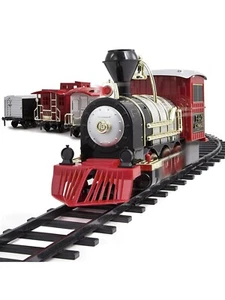 FAO Schwarz 30-Piece Motorized Classic Train Set. (18ft of Track) NEW IN BOX - Picture 1 of 4