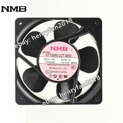 NMB Fan 4715MS-22T-B50 AC 220V 14/13W 120*120*38mm UPS Power Supply Cooling Fan - Image 1 of 4