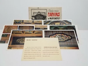 Cartolina d'epoca giapponese set I bel set di 7 grandi colori anni 60 viaggio effimera - Foto 1 di 7