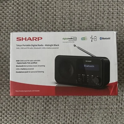 Sharp DR-P420 Tokyo Portable Digital Radio with Bluetooth - Image 1 of 2