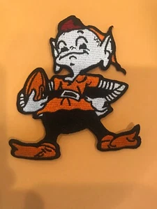 Cleveland Browns Vintage Embroidered Iron On Patch RARE 3.5” X 3 - Picture 1 of 4