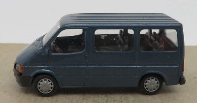Rare Rietze HO 1/87 Ford Transit Dark Blue Metal Minibus Bus #20520 No Box - Image 1 of 4