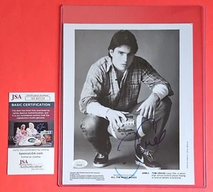TOM CRUISE SIGNED 8"X10" ALL THE RIGHT MOVES PHOTO WITH JSA COA psa bas - Picture 1 of 1
