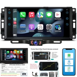 Car Stereo Navigation Radio Head unit for Jeep Dodge RAM Chrysler Carplay Auto - Picture 1 of 12