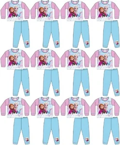 Lote de 12 pijamas/pijamas Disney Frozen con licencia oficial para niñas TOTALMENTE NUEVOS - Imagen 1 de 2