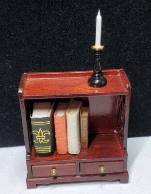 Mesa auxiliar estuche libro muebles miniatura casa de muñecas rara vintage  Foto 1 de 4