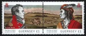 Guernsey 2012 - Mi-Nr. 1386-1387 ** - MNH - Guerra Británico-Americana - Imagen 1 de 1