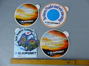 Lot de 4 autocollants Sticker BLAUPUNKT auto radio Aufkleber VINTAGE C7 - Imagen 1 de 1