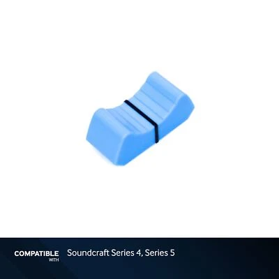 Soundcraft Light Blue Fader Cap with Black Line for Series 4, Series 5 - Image 1 of 4