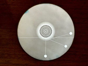 Astronomie, la réfraction, plaque pour Lanterne Magique c.1880 - Picture 1 of 3