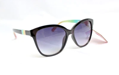 Betsey Johnson Black Rainbow Butterfly Sunglasses 100%UV Protection 60873LVB009 - Image 1 of 4