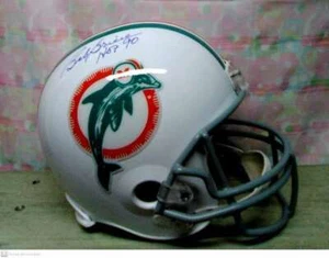 BOB GRIESE SIGNED T/B DOLPHINS FULL SIZE REPLICA HELMET 1972/17-0 - Picture 1 of 2