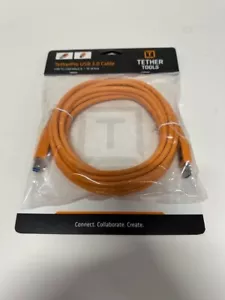 Tether Tools CU54600RG TetherPro 15' (4.6m) USB 3.0 to Male B Cable Cord Orange - Picture 1 of 5
