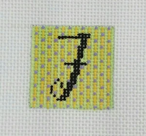 Associated Talent AT pintura a mano punta de aguja alfabeto mini letra "J" AA-155J 18m - Imagen 1 de 3