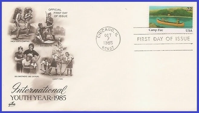 USA5 #2163 U/A ARTCRAFT FDC   Camp Fire Inc. 75th Anniversary Boy Scouts - Image 1 of 1