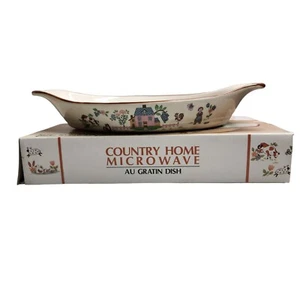 Plato de gratinado Plat Au vintage de gres Country Home - Imagen 1 de 10