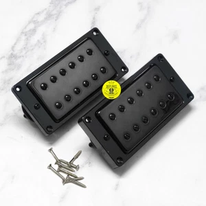 Juego de 2 pastillas de guitarra eléctrica Les Paul negras Humbucker de 2 pastillas de cerámica imán - Imagen 1 de 14