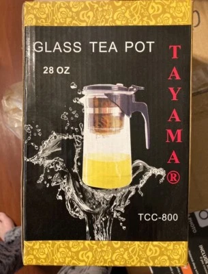 Tetera de vidrio Tayama 28 oz TCC-800 Foto 1 de 3