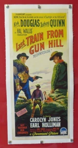 LETZTER ZUG VON GUN HILL ORIGINAL 1959 DAYBILL FILMPOSTER Kirk Douglas LEINEN - Bild 1 von 6