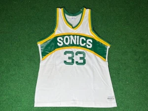*Perfect* Sand-Knit LARGE Seattle Supersonics Jersey Shirt Trikot NBA M838 - Picture 1 of 11