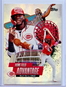 2025 Topps Serie 1 Elly De La Cruz Home Field Advantage SSP HA-16 CIN Reds - Bild 1 von 2