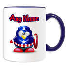 Personalised Gift Captain America Penguin Mug Money Box Cup Movie Hero Avengers