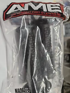 AME ROUNDS BMX bike Grips BLACK usa! FIT OLD SCHOOL BMX freestyle GT HARO HUTCH - Picture 1 of 2