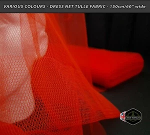 NEÓN/AMARILLO FLUORESCENTE - Tela de malla de vestido de tul - Bodas/eventos 150 cm de ancho - Imagen 1 de 8