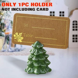 Portatarjetas de lugar de Navidad Portatarjetas con nombre de árbol de Navidad para decoración de mesa - Imagen 1 de 7