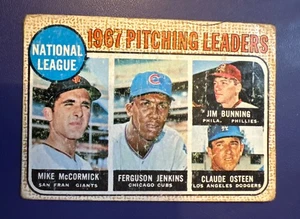 1968 TOPPS #9 NL PITCHING LEADERS JENKINS-BUNNING *FREE SHIPPING* - Picture 1 of 2