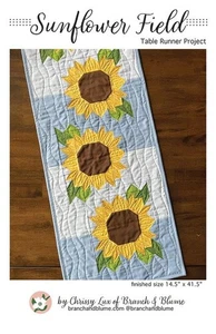 Sunflower Field Quilt Table Runner  BNB 2515 Branch & Blume - Picture 1 of 1