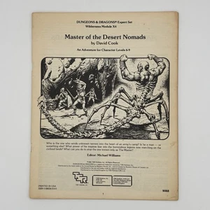 Master of the Desert Nomads (Dungeons Dragons X4) Original 1983 edition TSR - Foto 1 di 3