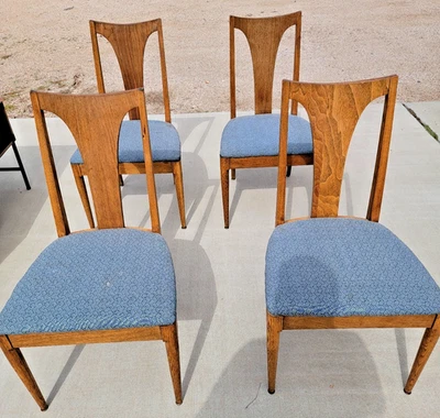 Broyhill Brasilia Mid Century Solid Wood Dining Chairs - Set of 4 - Image 1 of 4