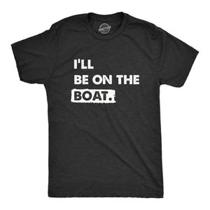 Camiseta Para Hombres Ill Be On The Boat Divertida Pesca Lake River Lovers Camiseta Para Chicos - Imagen 1 de 7