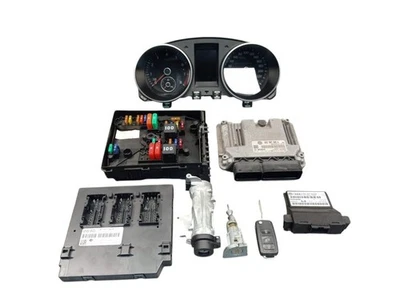 Centralina motore kit chiusura set completo per VW GOLF VI 5K0920873 03C907309A - Immagine 1 di 4