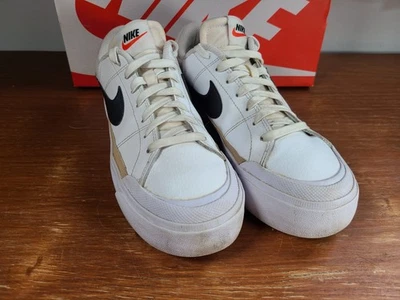 Nike Court Legacy Lift Women’s Size 8  White Black DM7590-100 Shoes Sneakers - Image 1 of 4