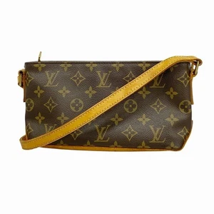 5Ee7415 Louis Vuitton Shoulder Bag Monogram Troter M51240 Brown Used Women - Picture 1 of 10