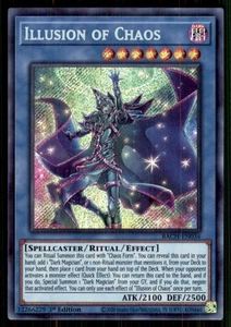 2020 YuGiOh Super Rare #EN034 Illusion of Chaos 1st Edition - Picture 1 of 2