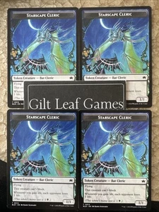 MTG *4x Starscape Cleric Token* (NM) Bloomburrow Magic the Gathering Free Ship - Picture 1 of 1