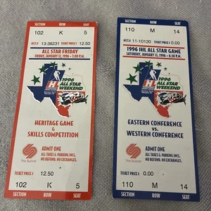1996 NHL All-Star Game & All-Star Friday Tickets – Collectible Pair - Picture 1 of 6