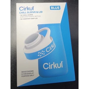 Cirkul Chill Sleeve and Comfort Lid for 22 oz. Plastic Bottle Reusable Blue - Picture 1 of 5