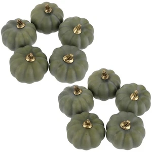 10 Pcs Autumn Thanksgiving Decorations Artificial Pumpkins Outdoor - Picture 1 of 17