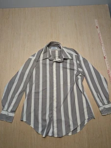 Camisa Western Jim Kent Vintage Career Club Hecha en EE. UU. Rayas Abotonadas Para Hombre - Imagen 1 de 10