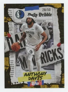 2025-26 Topps Basketball Daily Dribble Gold Rainbow Foil Anthony Davis #28/50 - Bild 1 von 2