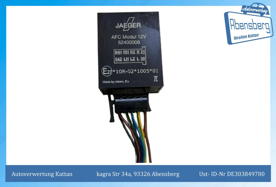 Gebr. MERCEDES VW Steuergerät Anhängerkupplung 52400006 JAEGER #3868 - Bild 1 von 2