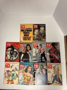 Vintage Lot of 10 Assorted TV Guides from The 1970's - West Virginia Editions - Picture 1 of 11