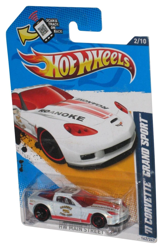 Hot Wheels Hw Principale Strada'12 Bianco'71 Corvette Grand Sport Toy Auto - Immagine 1 di 1