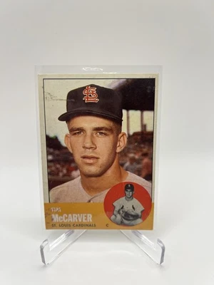 1963 Topps - Tim McCarver #394 en muy buen estado+ Foto 1 de 2