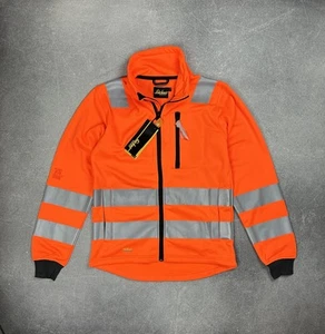 Snickers 8036 All round Work High Vis Full Zip Jacket (S) Orange Workwear Men’s - Picture 1 of 14
