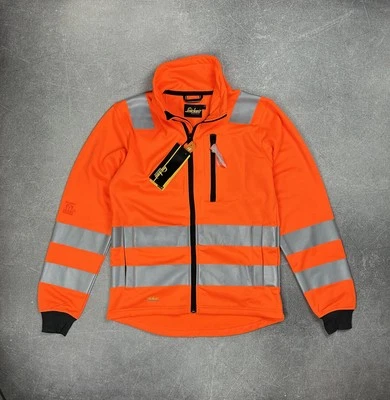 Snickers 8036 All round Work High Vis Full Zip Jacket (S) Orange Workwear Men’s - Image 1 of 4